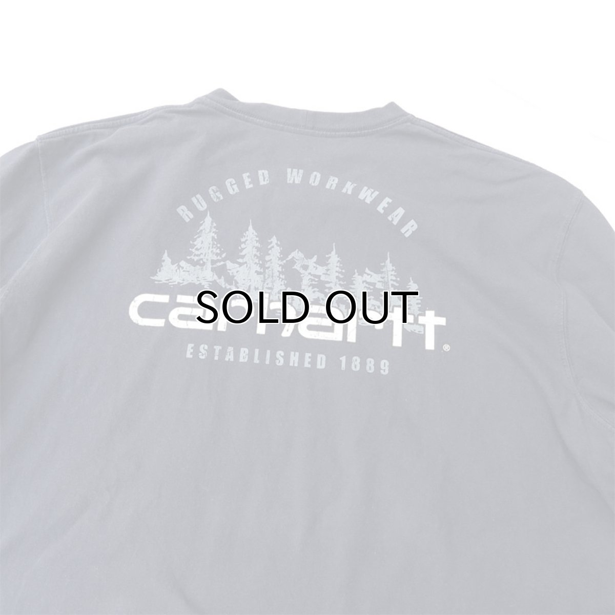 画像5: Carhartt  L/S Pocket T-Shirt with "Back Print"　NAVY　size XL(表記XL) (5)