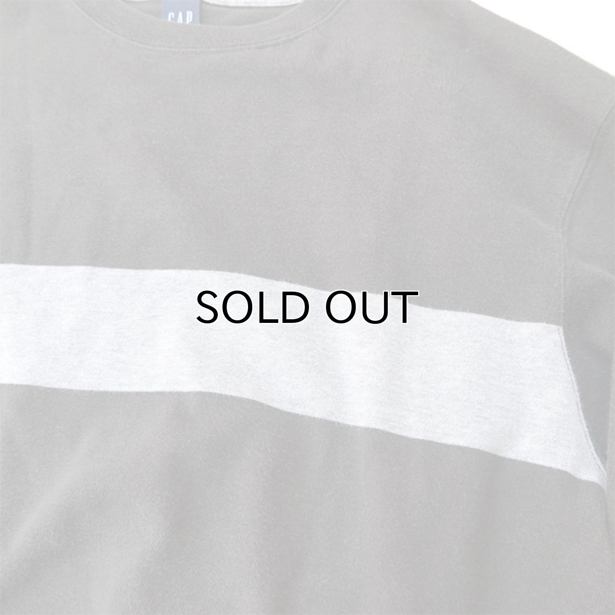 画像4: 1990's GAP Heavy Cotton 2-Tone L/S T-Shirt BLACK/GREY size M-L(表記M) (4)