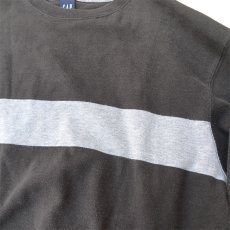 画像4: 1990's GAP Heavy Cotton 2-Tone L/S T-Shirt　BLACK/GREY　size M-L(表記M) (4)