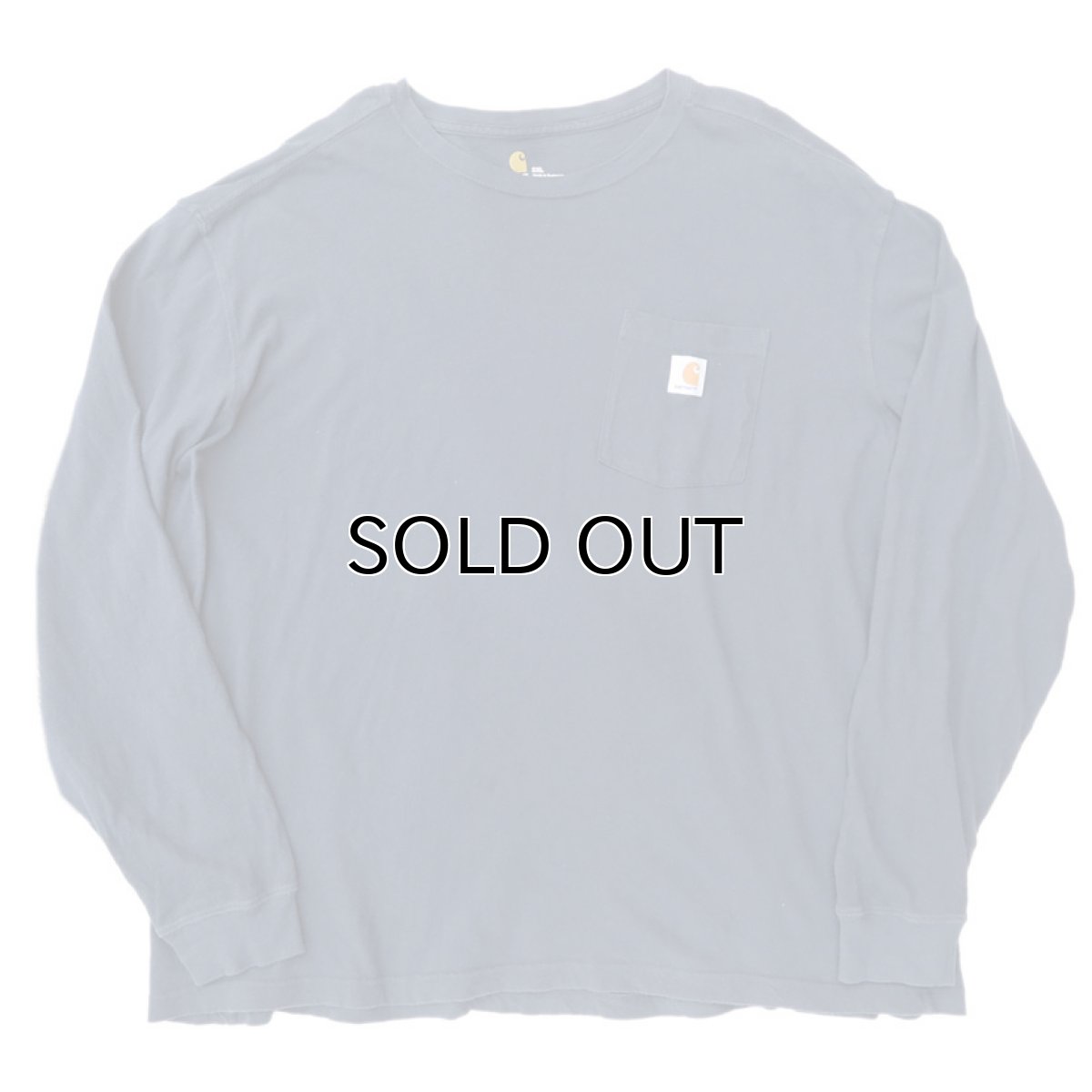 画像2: Carhartt  L/S Pocket T-Shirt with "Back Print" NAVY size XXL(表記XXL) (2)