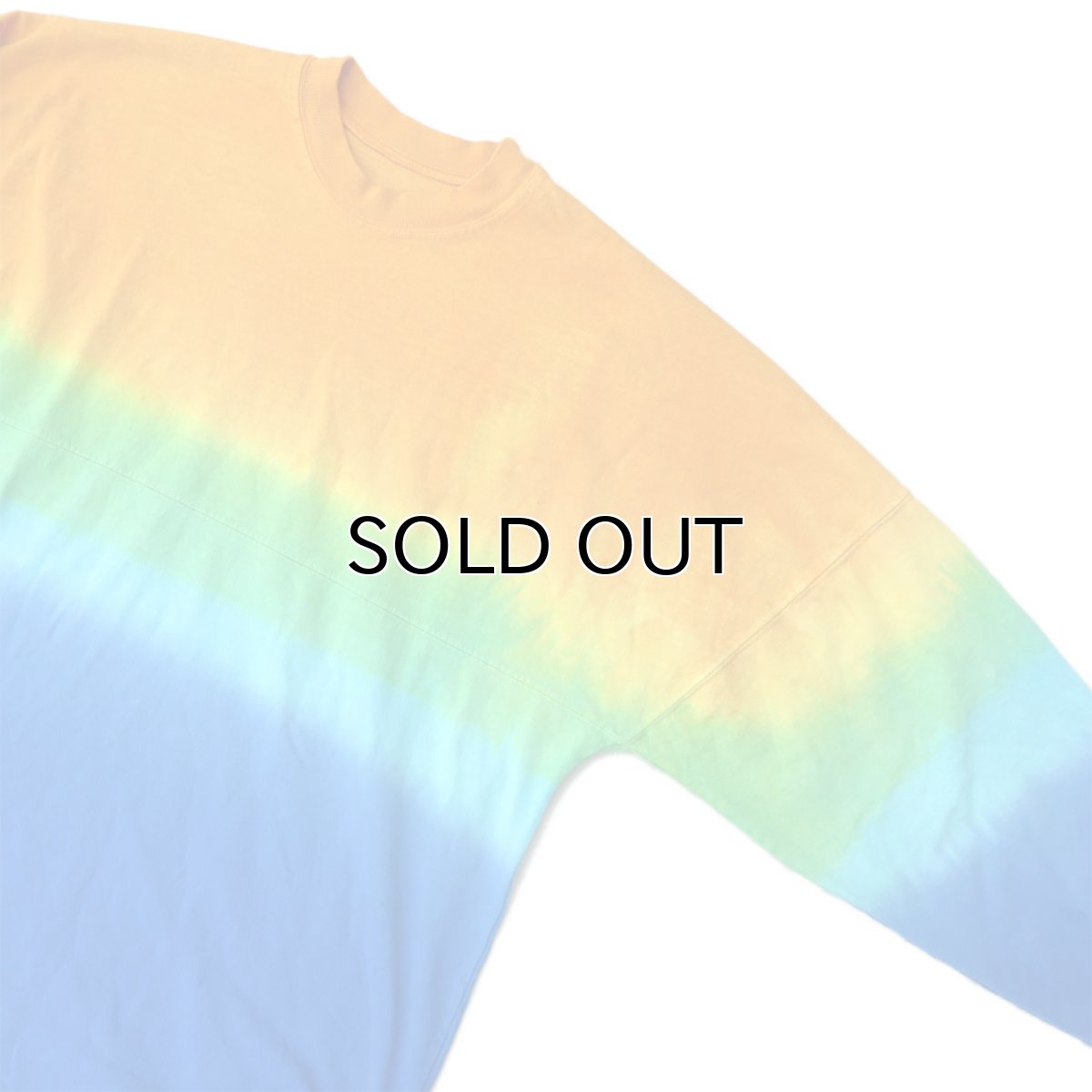 画像3: SPIRIT JERSEY Tie-Dye L/S T-Shirt　YELLOW~BLUE　size MEDIUM (表記M) (3)