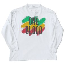 画像2: 1990's anvil "ONE BLOOD" Print L/S T-Shirt　WHITE　size LARGE(表記XL) (2)