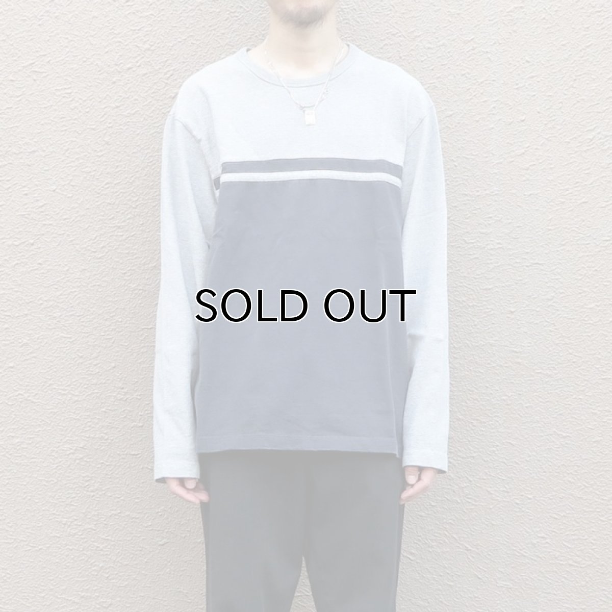 画像5: 1990's GAP Heavy Cotton 2-Tone L/S T-Shirt　GREY/NAVY　size L(表記L) (5)