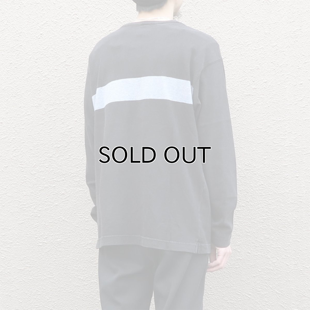 画像6: 1990's GAP Heavy Cotton 2-Tone L/S T-Shirt BLACK/GREY size M-L(表記M) (6)