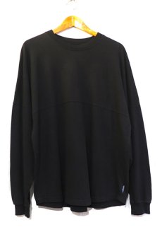 画像1: SPIRIT JERSEY Solid Color L/S T-Shirt　BLACK　size XL, XXL (1)