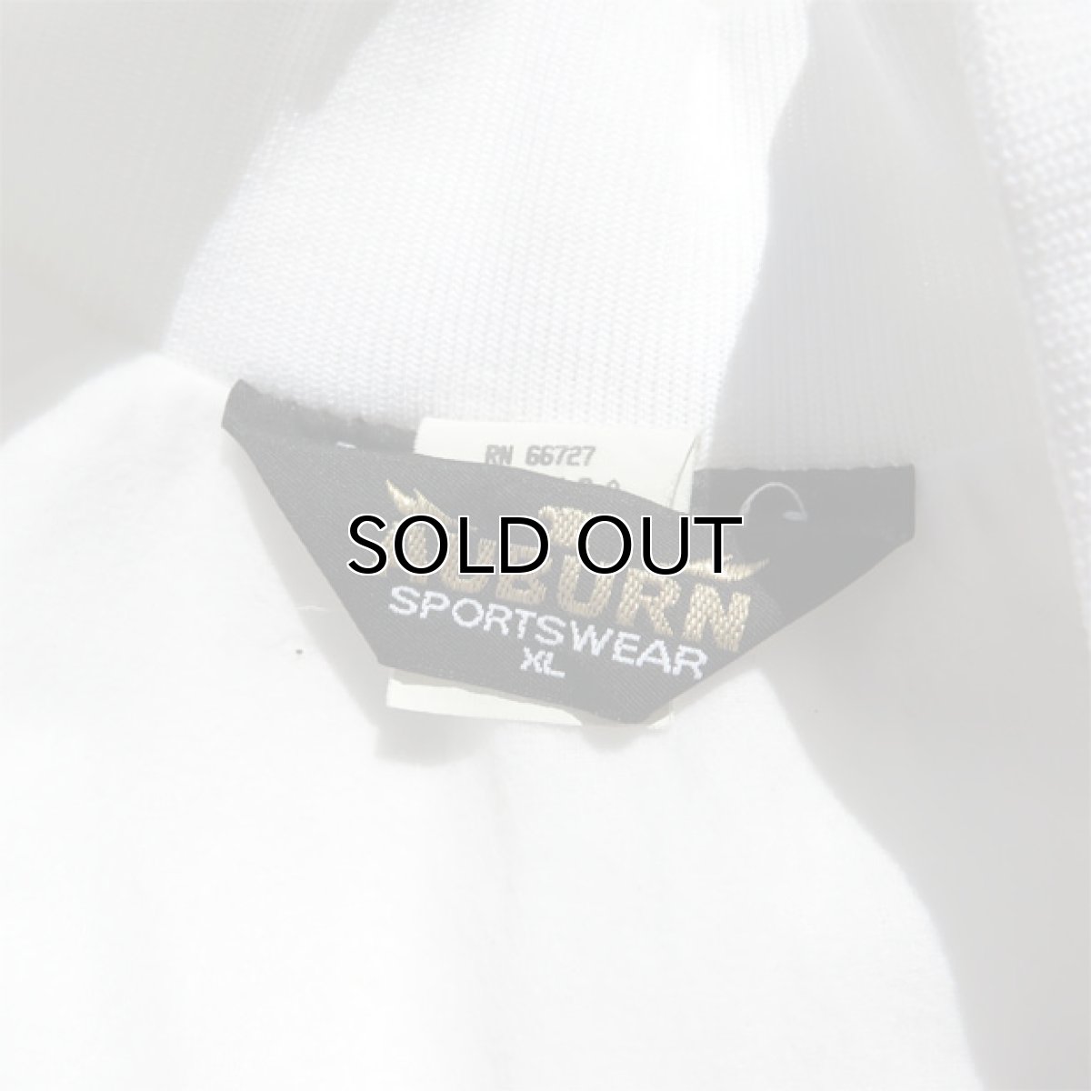 画像5: 1990's AUBURN Nylon Satin Snap Up Jacket -DEAD STOCK-　WHITE　size XL, 3XL (5)