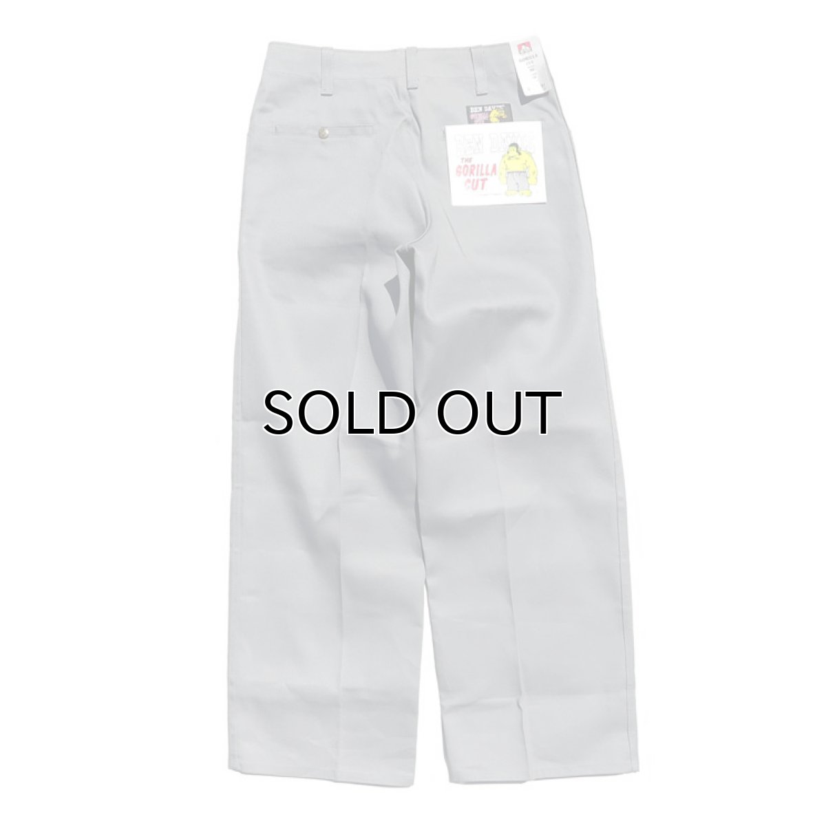 画像3: BEN DAVIS "THE GORILLA CUT" Wide Work Pants GREY TWILL size W30/L30,32 INCH (3)