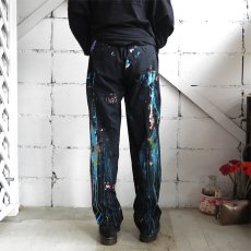 画像9: theory New York Summer Wool Slacks -HAND PAINTING-　BLACK　size W32INCH (表記38R) (9)