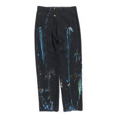 画像2: theory New York Summer Wool Slacks -HAND PAINTING-　BLACK　size W32INCH (表記38R) (2)