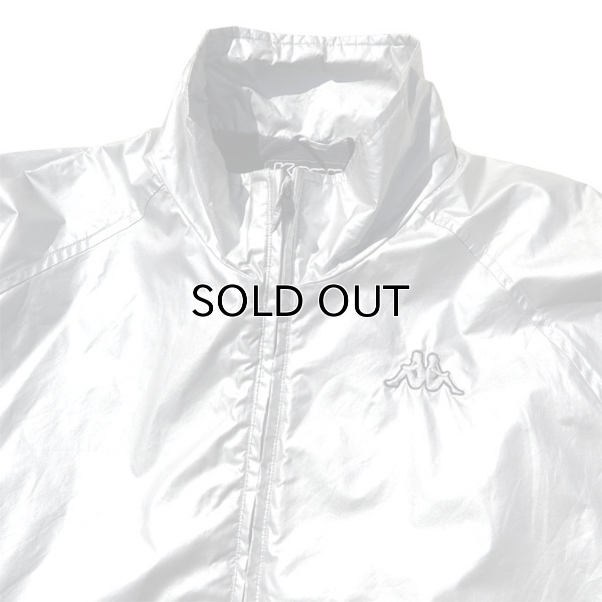 画像3: 1990's KAPPA Nylon Zip Up Jacket　SILVER　size M (表記LARGE) (3)