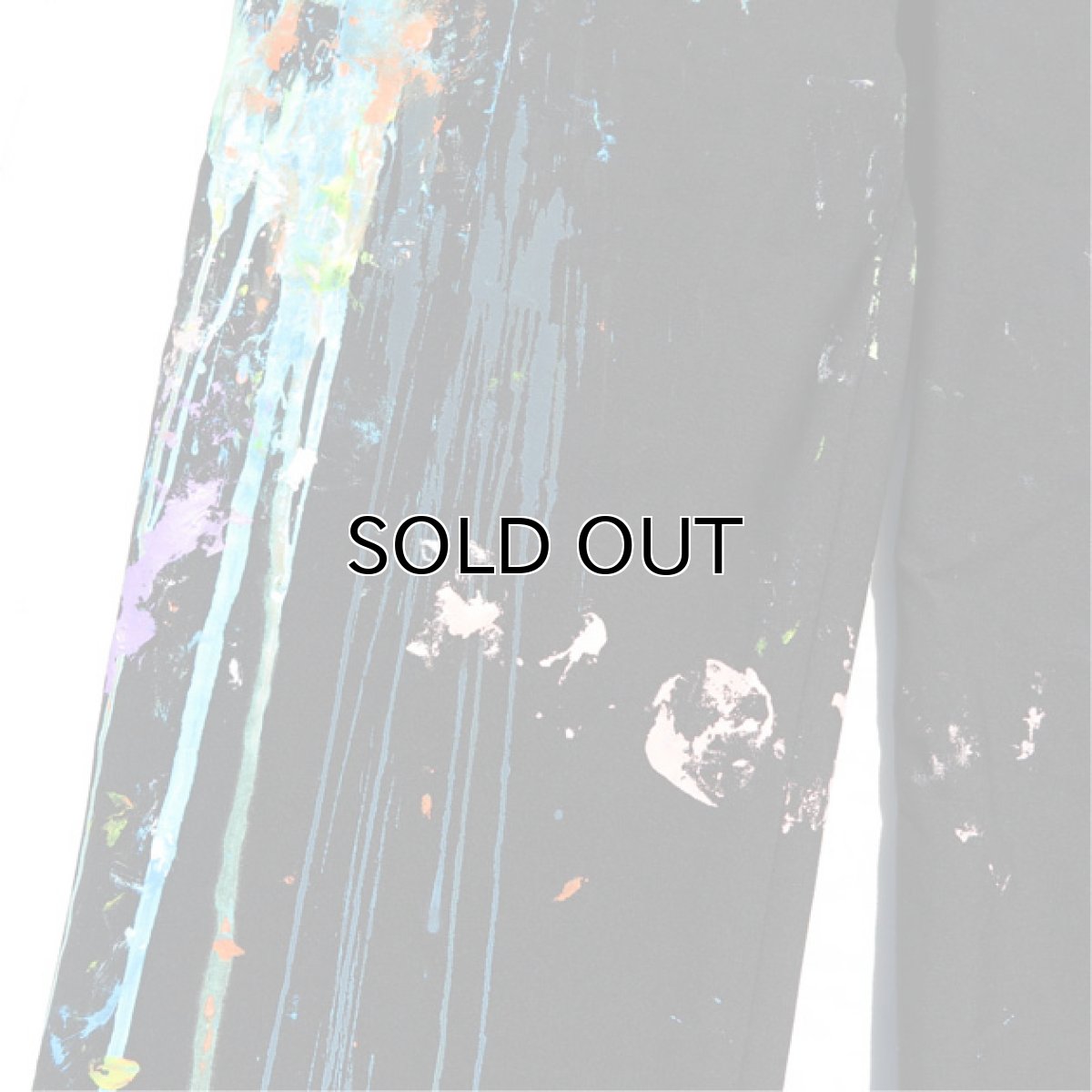 画像6: theory New York Summer Wool Slacks -HAND PAINTING- BLACK size W32INCH (表記38R) (6)