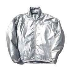 画像2: 1990's KAPPA Nylon Zip Up Jacket　SILVER　size M (表記LARGE) (2)