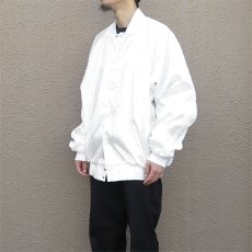 画像7: 1990's AUBURN Nylon Satin Snap Up Jacket -DEAD STOCK-　WHITE　size XL, 3XL (7)