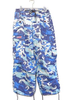 画像1: 1990's~ UFO Camouflage Cargo Trousers　BLUE CAMO　size ~W30INCH (表記XXS) (1)