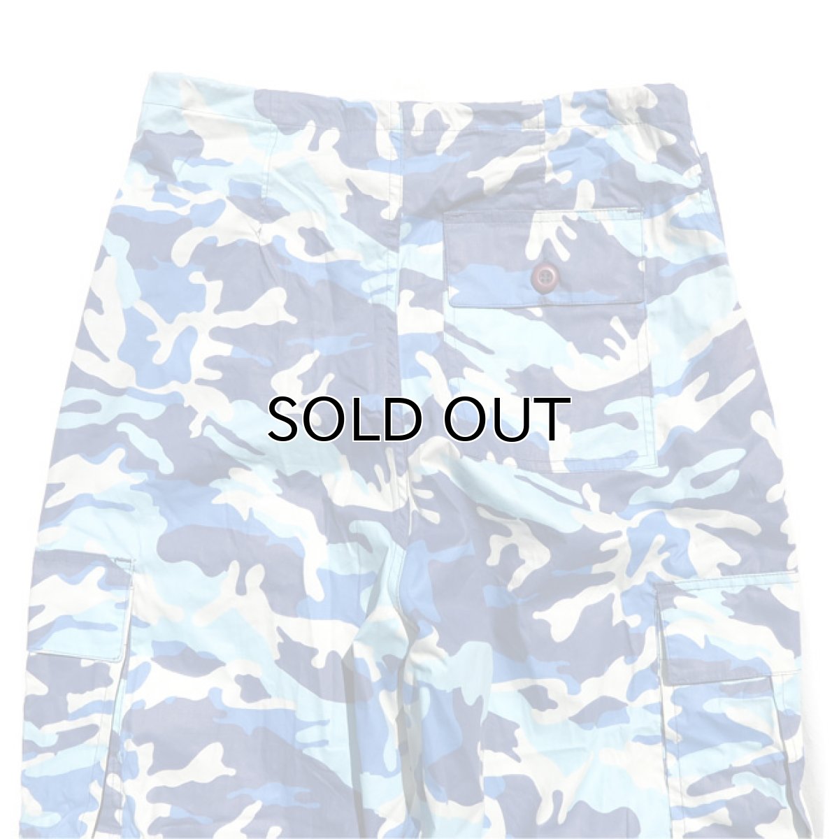 画像5: 1990's~ UFO Camouflage Cargo Trousers BLUE CAMO size ~W30INCH (表記XXS) (5)