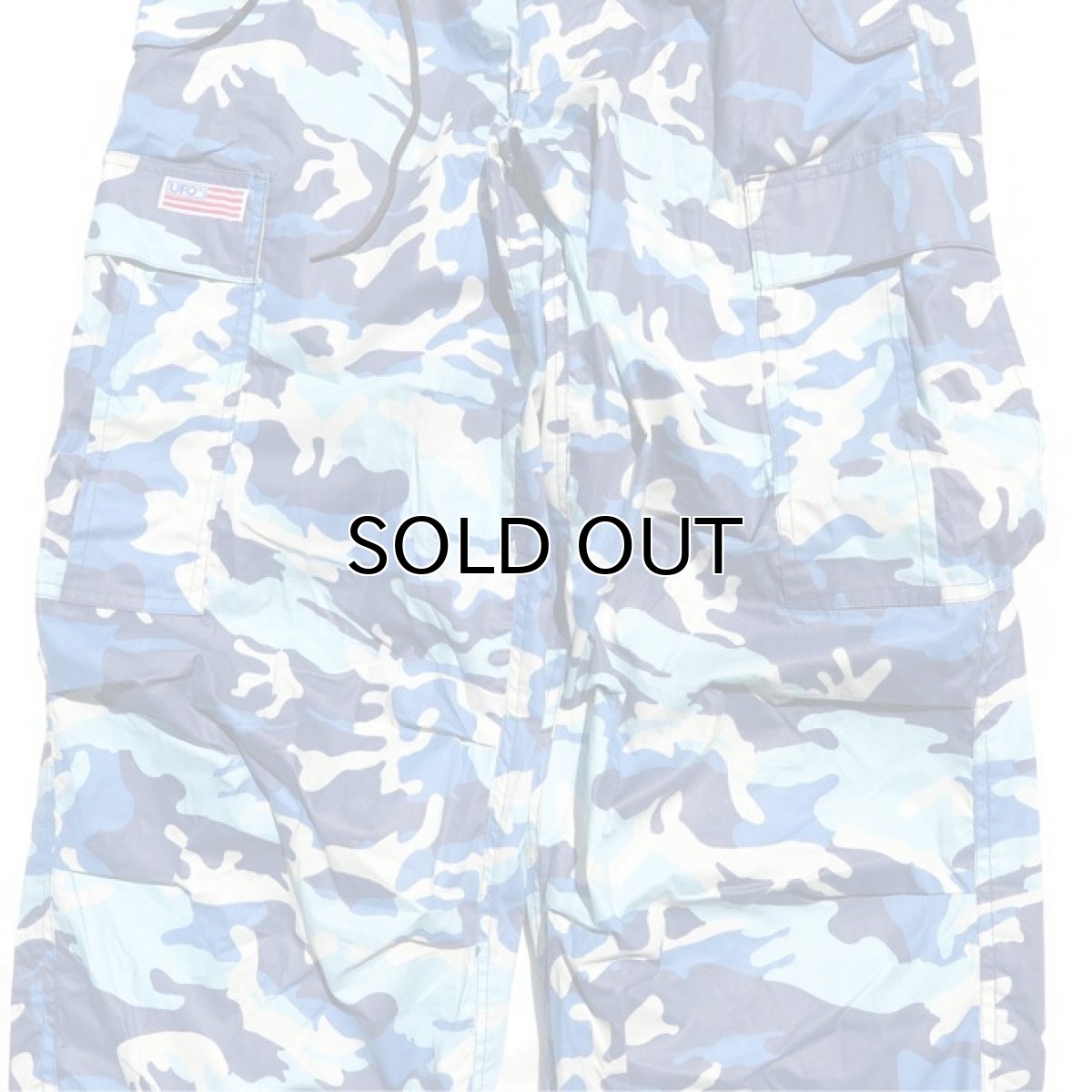 画像6: 1990's~ UFO Camouflage Cargo Trousers BLUE CAMO size ~W30INCH (表記XXS) (6)