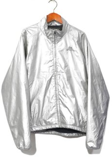 画像1: 1990's KAPPA Nylon Zip Up Jacket　SILVER　size M (表記LARGE) (1)
