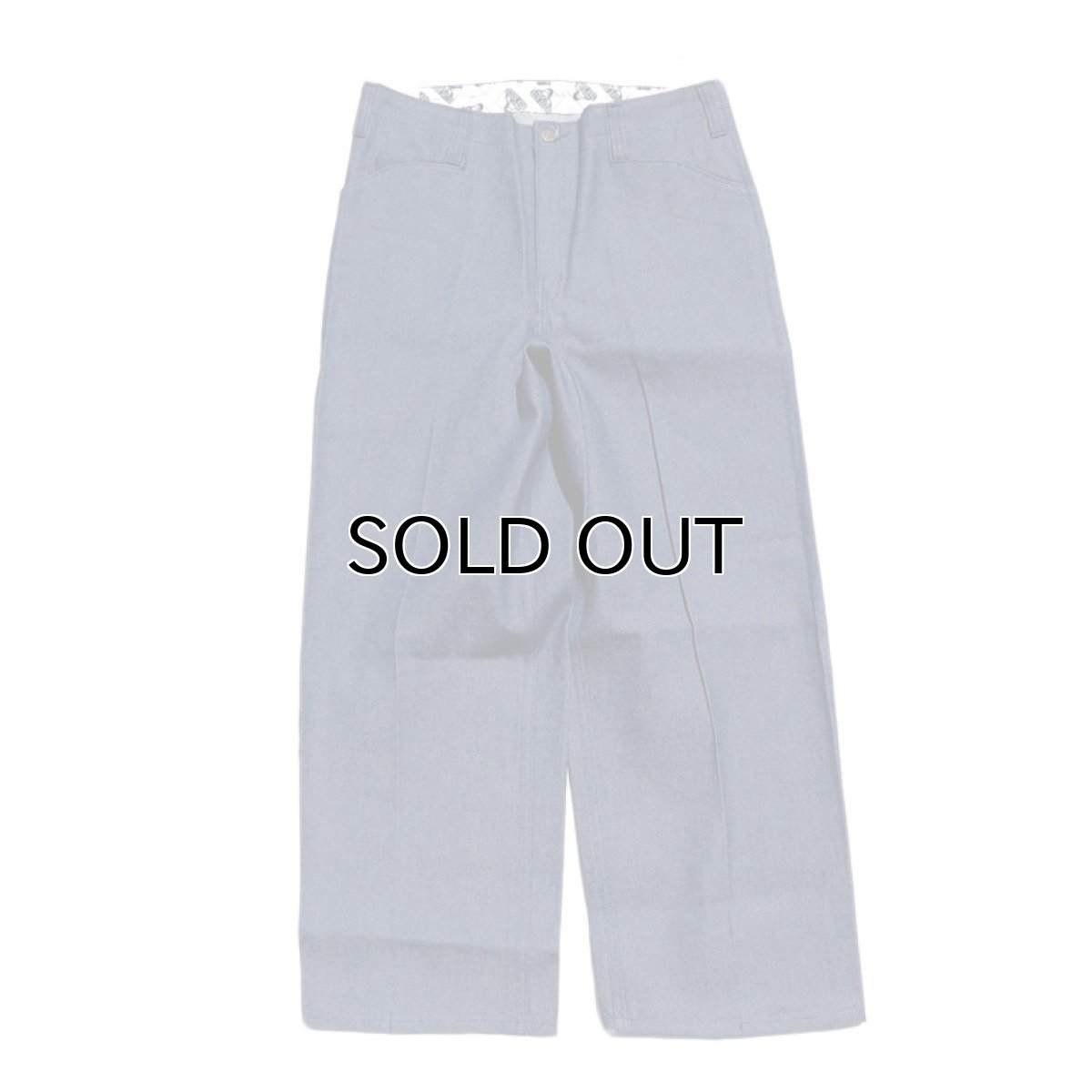 画像2: BEN DAVIS "THE GORILLA CUT" Wide Work Pants　BLUE DENIM　size W34INCH(表記34×30) (2)
