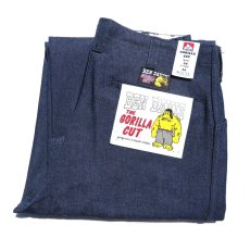 画像5: BEN DAVIS "THE GORILLA CUT" Wide Work Pants　BLUE DENIM　size W34INCH(表記34×30) (5)