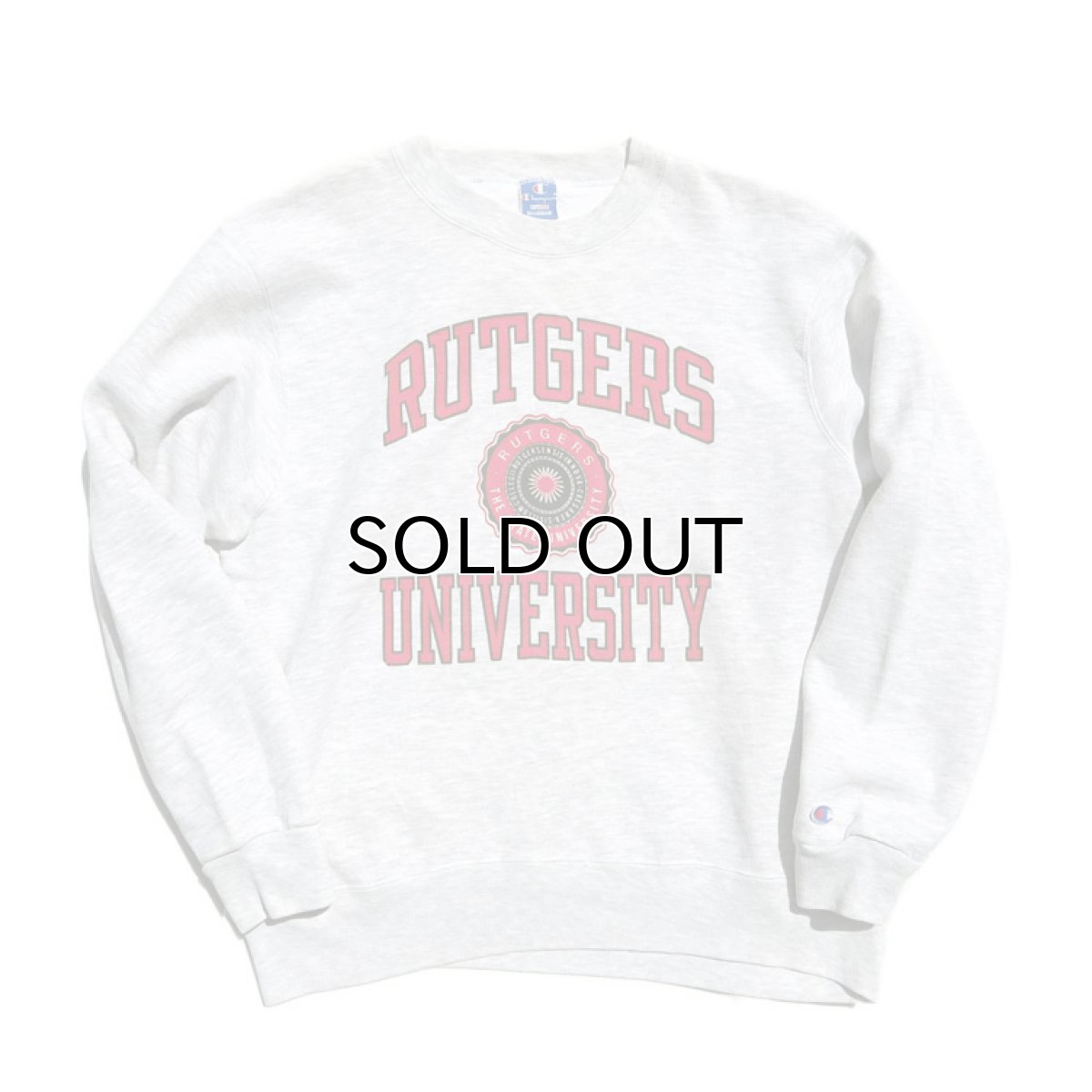 画像2: 1990's Champion Crew Neck Sweat Shirt  "RUTGERS UNIVERSITY" OATMEAL size 表記 X-LARGE (2)
