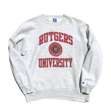 画像2: 1990's Champion Crew Neck Sweat Shirt  "RUTGERS UNIVERSITY"　OATMEAL　size 表記 X-LARGE (2)