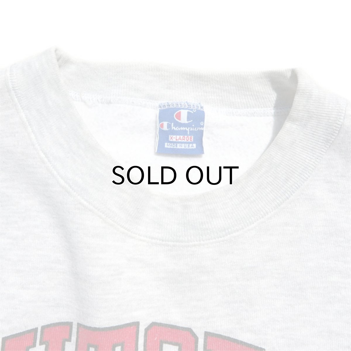 画像3: 1990's Champion Crew Neck Sweat Shirt  "RUTGERS UNIVERSITY" OATMEAL size 表記 X-LARGE (3)