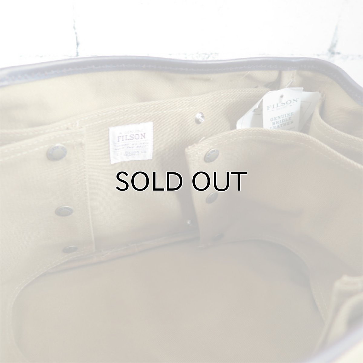 画像6: FILSON Rugged Twill Utility Bag 未使用品 TAN (6)