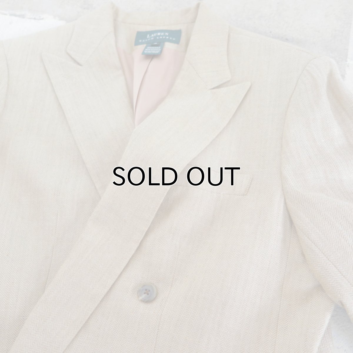 画像4: Ralph Lauren "LAUREN" Two Piece Set up -DEAD STOCK-　BEIGE　size M (表記16) (4)