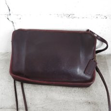 画像2: 1960-70's OLD COACH Leather Shoulder Bag 　BURGUNDY (2)