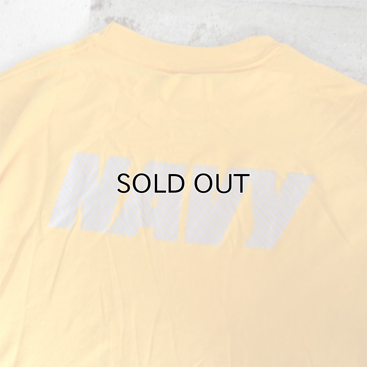 画像6: U.S. NAVY  L/S Training T-Shirt -Reflector Print-　YELLOW　size SMALL, MEDIUM (6)