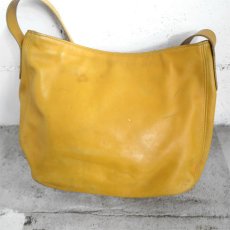 画像3: 1990's~ OLD COACH Leather Shoulder Bag 　MUSTARD (3)