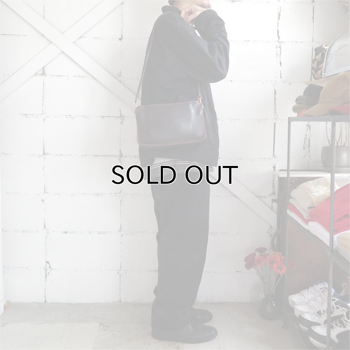 画像8: 1960-70's OLD COACH Leather Shoulder Bag 　BURGUNDY (8)