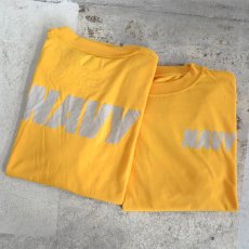 画像2: U.S. NAVY  L/S Training T-Shirt -Reflector Print-　YELLOW　size SMALL, MEDIUM (2)