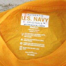 画像7: U.S. NAVY  L/S Training T-Shirt -Reflector Print-　YELLOW　size SMALL, MEDIUM (7)