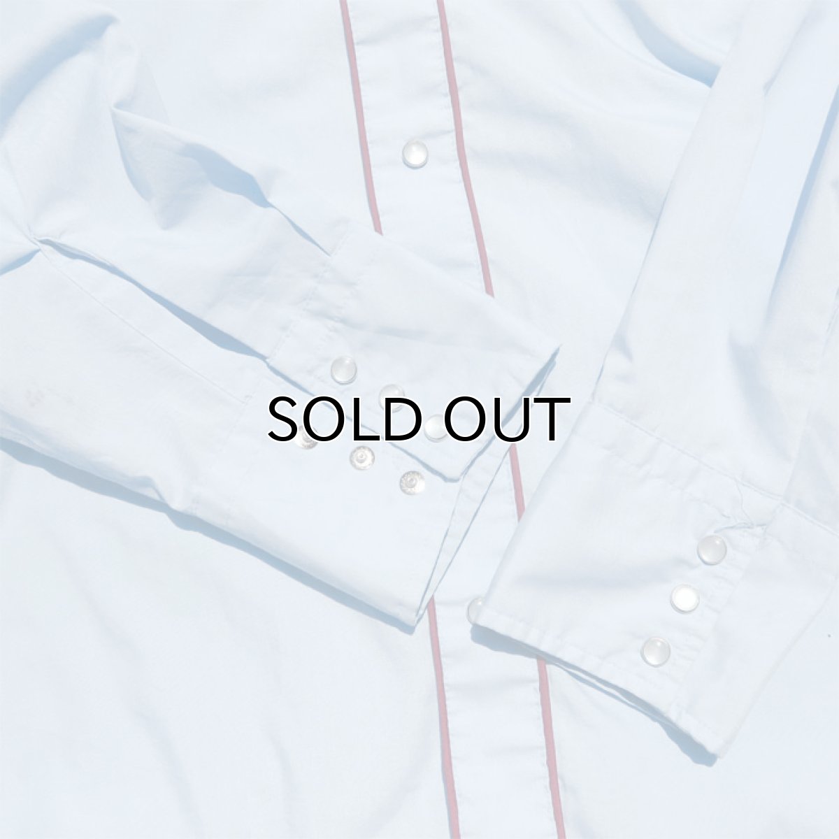 画像6: 1970-80's Van Cort L/S Western Shirt　SAX/BURGUNDY　size M-L (表記L) (6)