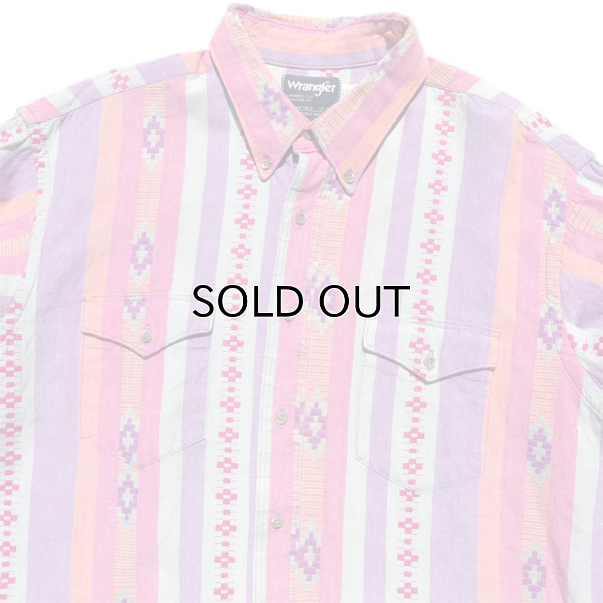 画像4: 1980's Wrangler L/S B.D. Shirt MULTI PATTERN size LARGE (表記17) (4)