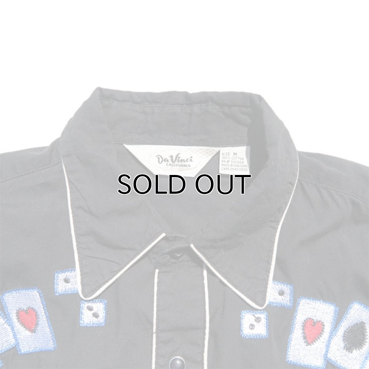 画像6: 1980's Da Vinci L/S Western Shirt BLACK size MEDIUM (表記M) (6)