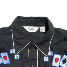 画像6: 1980's Da Vinci L/S Western Shirt　BLACK　size MEDIUM (表記M) (6)