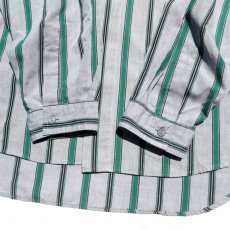 画像6: 1980's LEVI'S L/S Stripe Shirt　GREY/GREEN　size L (表記LARGE) (6)