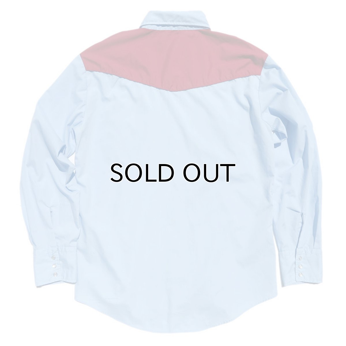 画像3: 1970-80's Van Cort L/S Western Shirt　SAX/BURGUNDY　size M-L (表記L) (3)