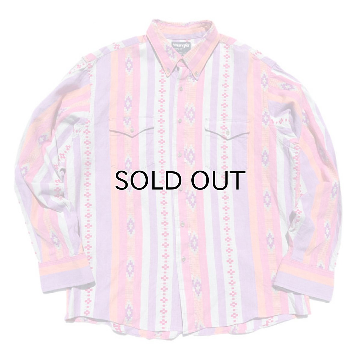 画像2: 1980's Wrangler L/S B.D. Shirt MULTI PATTERN size LARGE (表記17) (2)