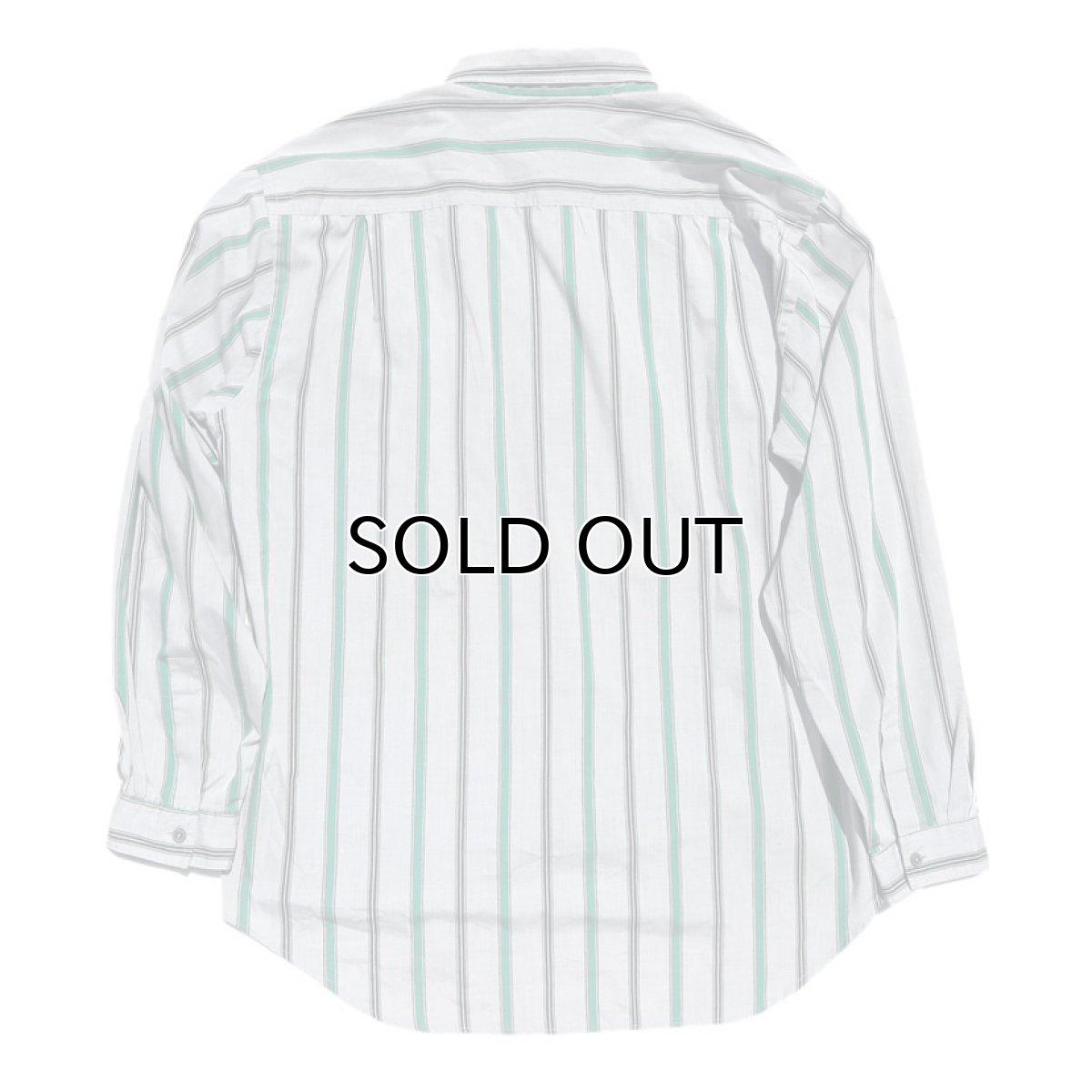 画像3: 1980's LEVI'S L/S Stripe Shirt GREY/GREEN size L (表記LARGE) (3)