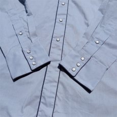 画像5: 1980's KENNINGTON L/S Western Shirt　BLUE　size M-L (表記LARGE) (5)