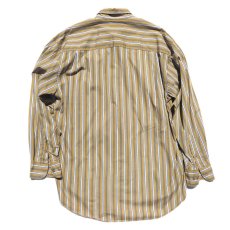 画像3: 1990's GAP  L/S Stripe B.D. Shirt　MUSTARD　size L (表記M) (3)