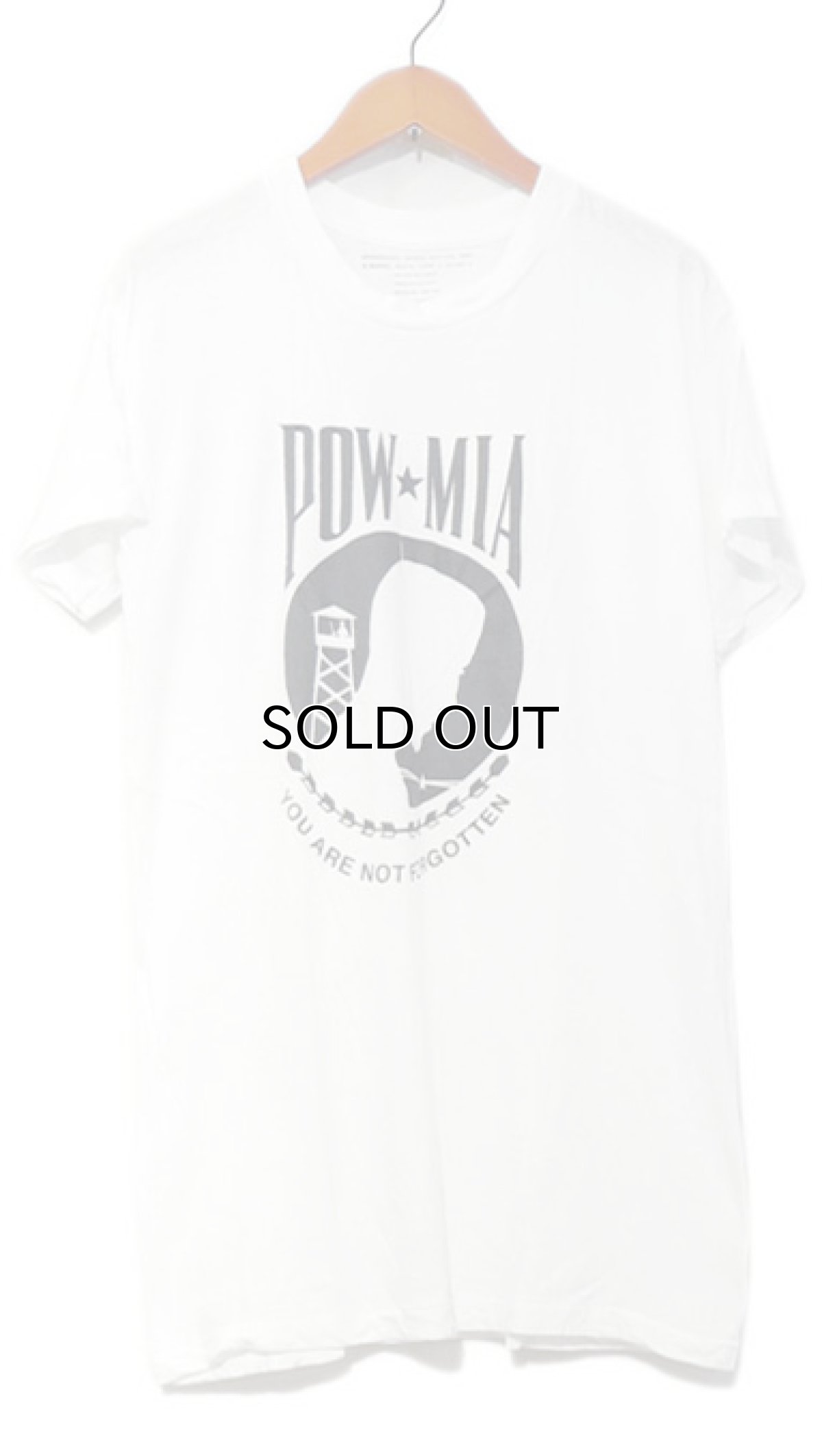 画像1: 1980's U.S.Military Crew Neck Print T-Shirts  "POW MIA"　Dead Stock　WHITE　size SMALL / MEDIUM (1)