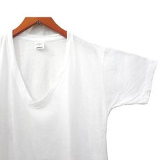 画像2: 00's U.S.Military All Cotton V-Neck T-Shirts  "made in U.S.A."　Dead Stock-one wash　WHITE　size XS (2)