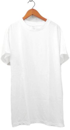 画像1: 00's U.S.Military All Cotton Crew Neck T-Shirts  "made in U.S.A."　Dead Stock-one wash　WHITE　size XS / S / M / L / XL (1)