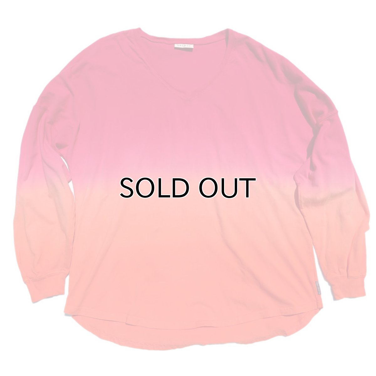 画像1: SPIRIT JERSEY Tie-Dye L/S T-Shirt　PINK~ORANGE　size XL(表記XL) (1)