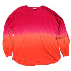 画像1: SPIRIT JERSEY Tie-Dye L/S T-Shirt　PINK~ORANGE　size XL(表記XL) (1)