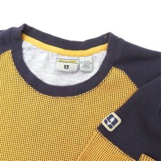 画像3: 1990's~ TRANS NINE L/S Thermal T-Shirt　YELLOW/NAVY　size M-L(表記L) (3)